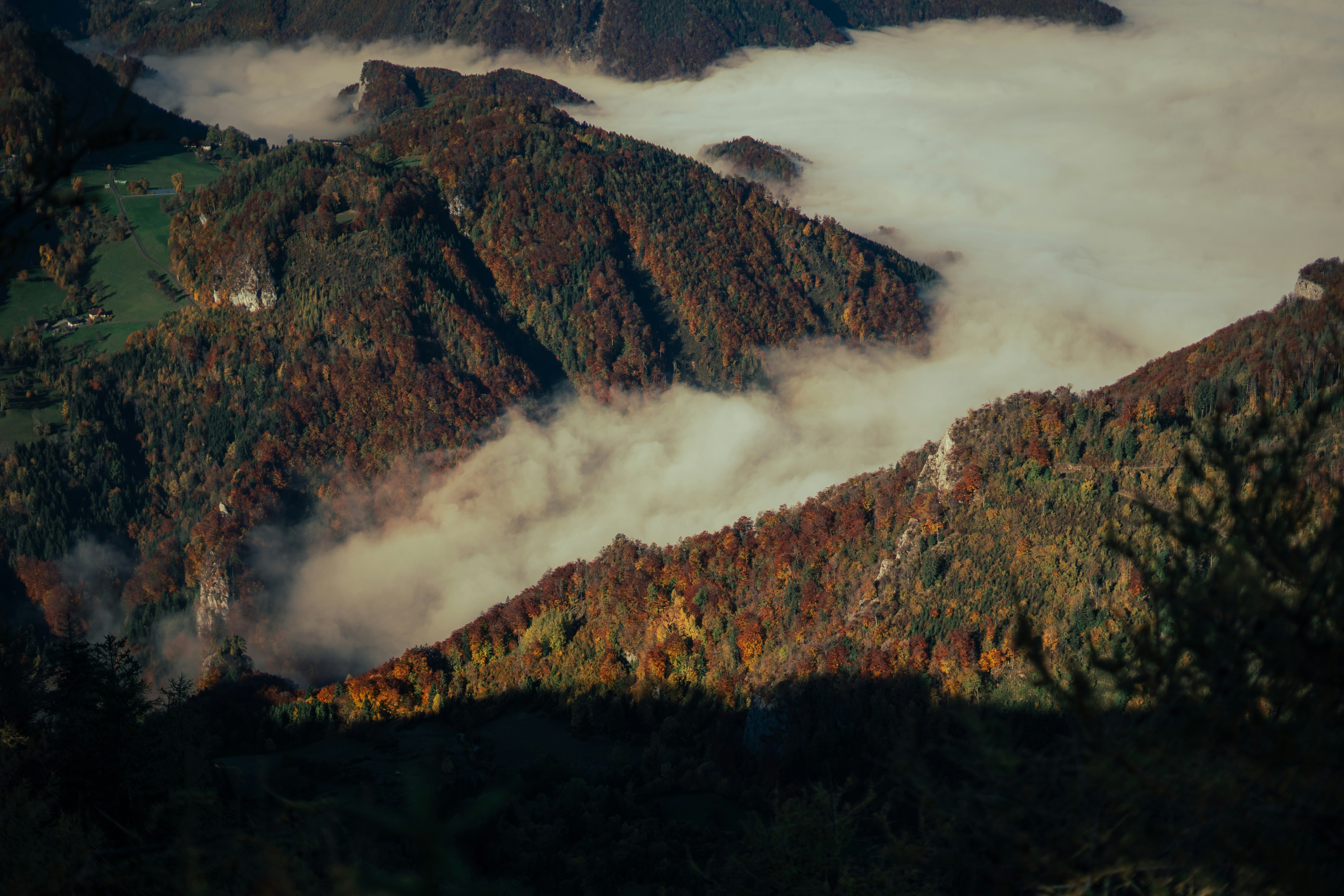 Lake Chuzenji Nikko autumn foliage mountains