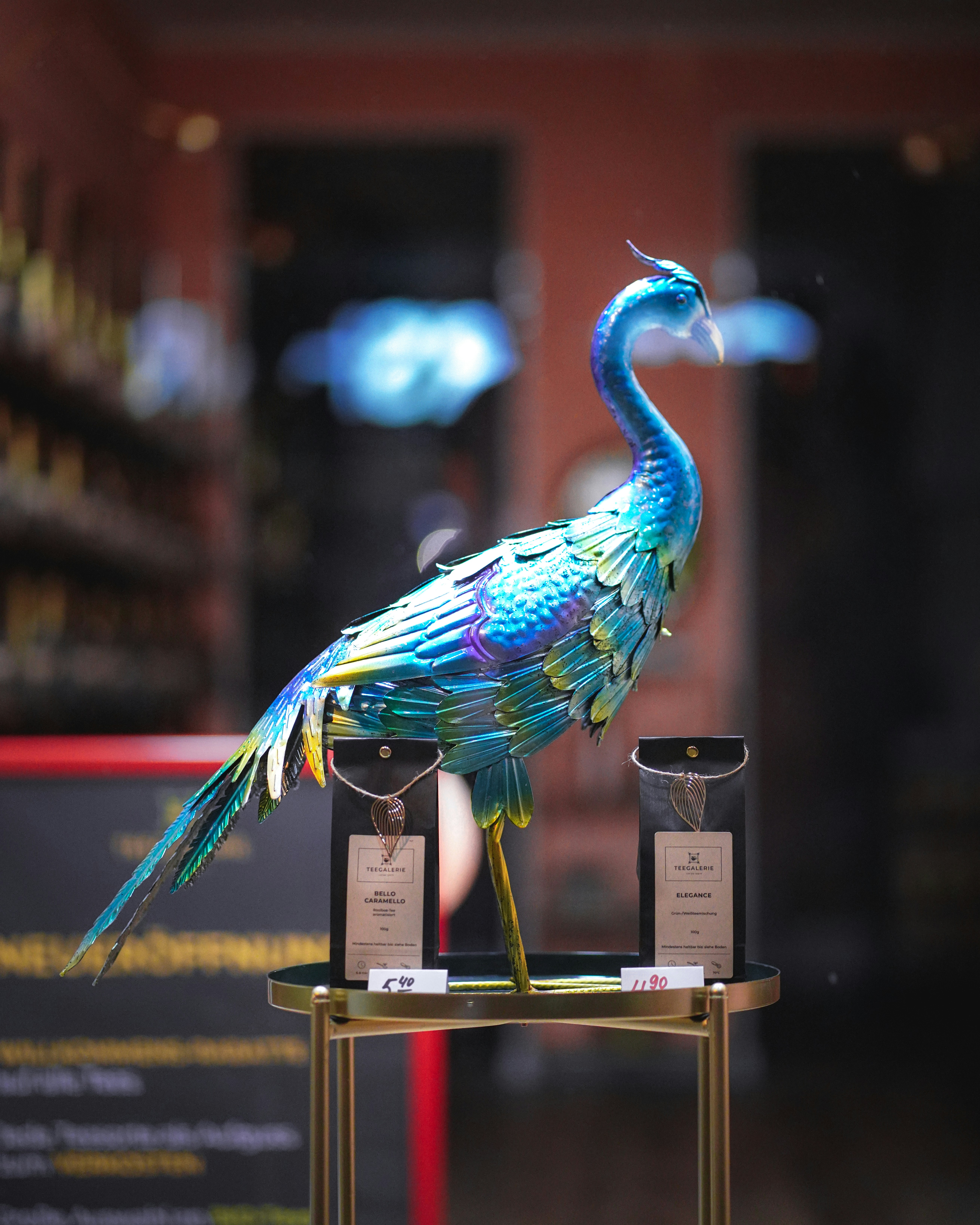 Brass Peacock Figurine