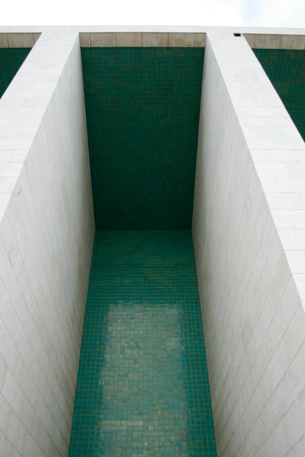 a small pool in the middle of a building