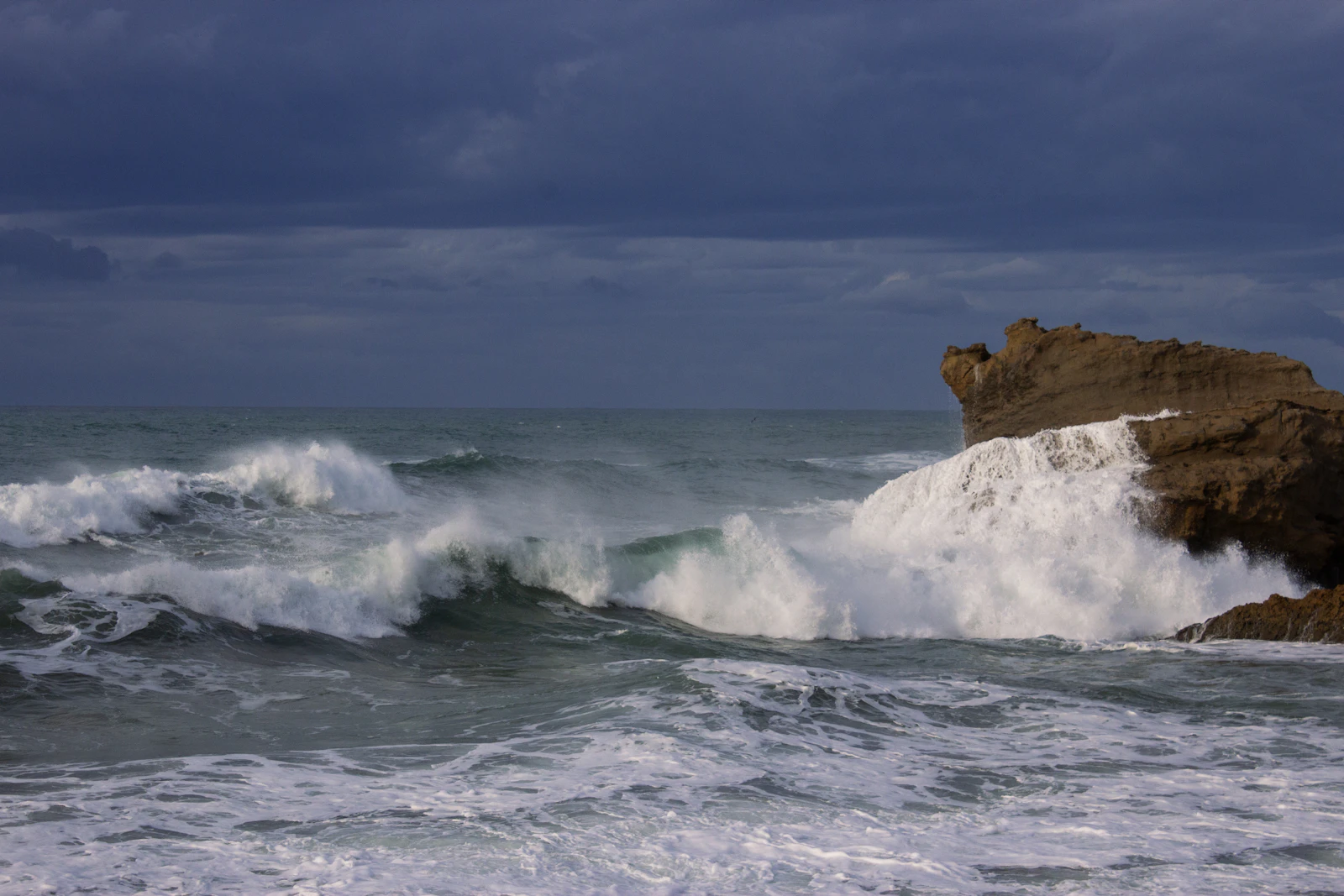 Waves on the Basque coast