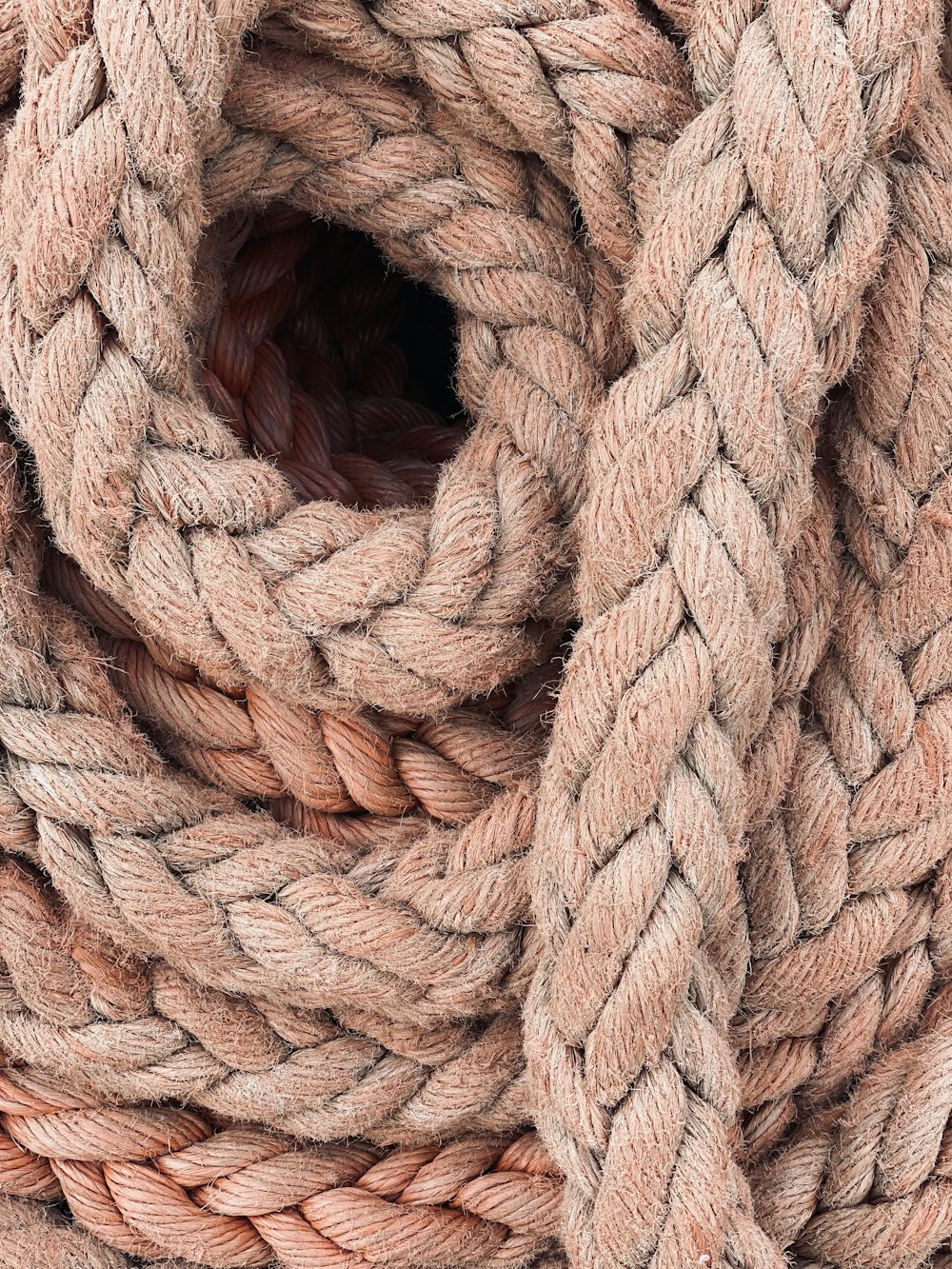 Thick rope close-up. Texture of weaving. Stock Photo, Thick Rope 