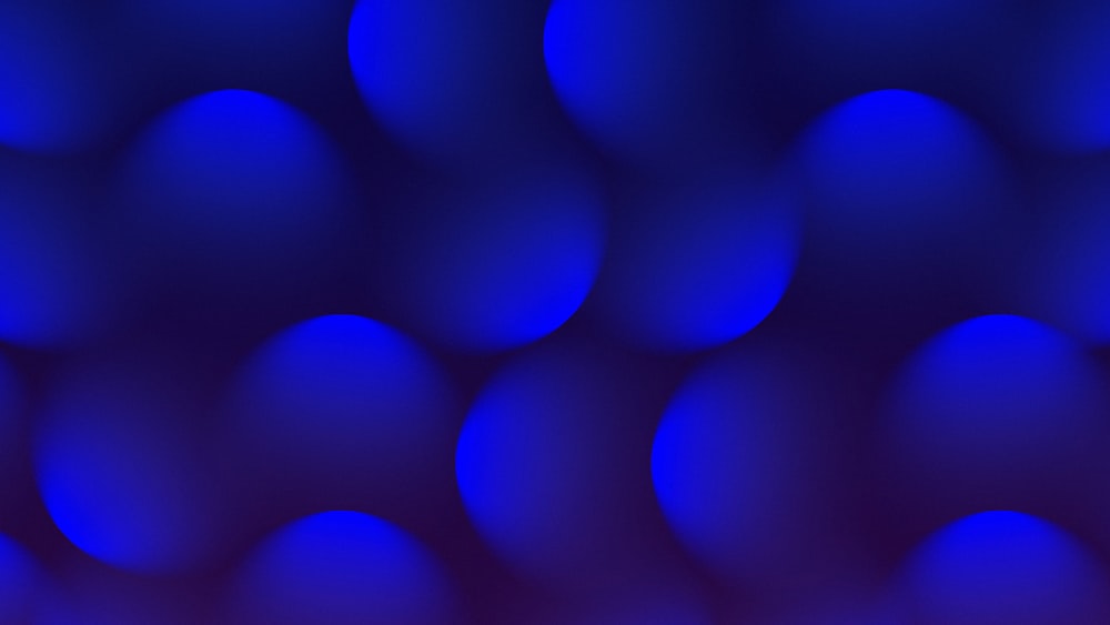 a blue background with a lot of circles