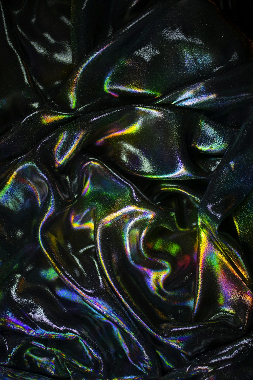 a close up view of a shiny material