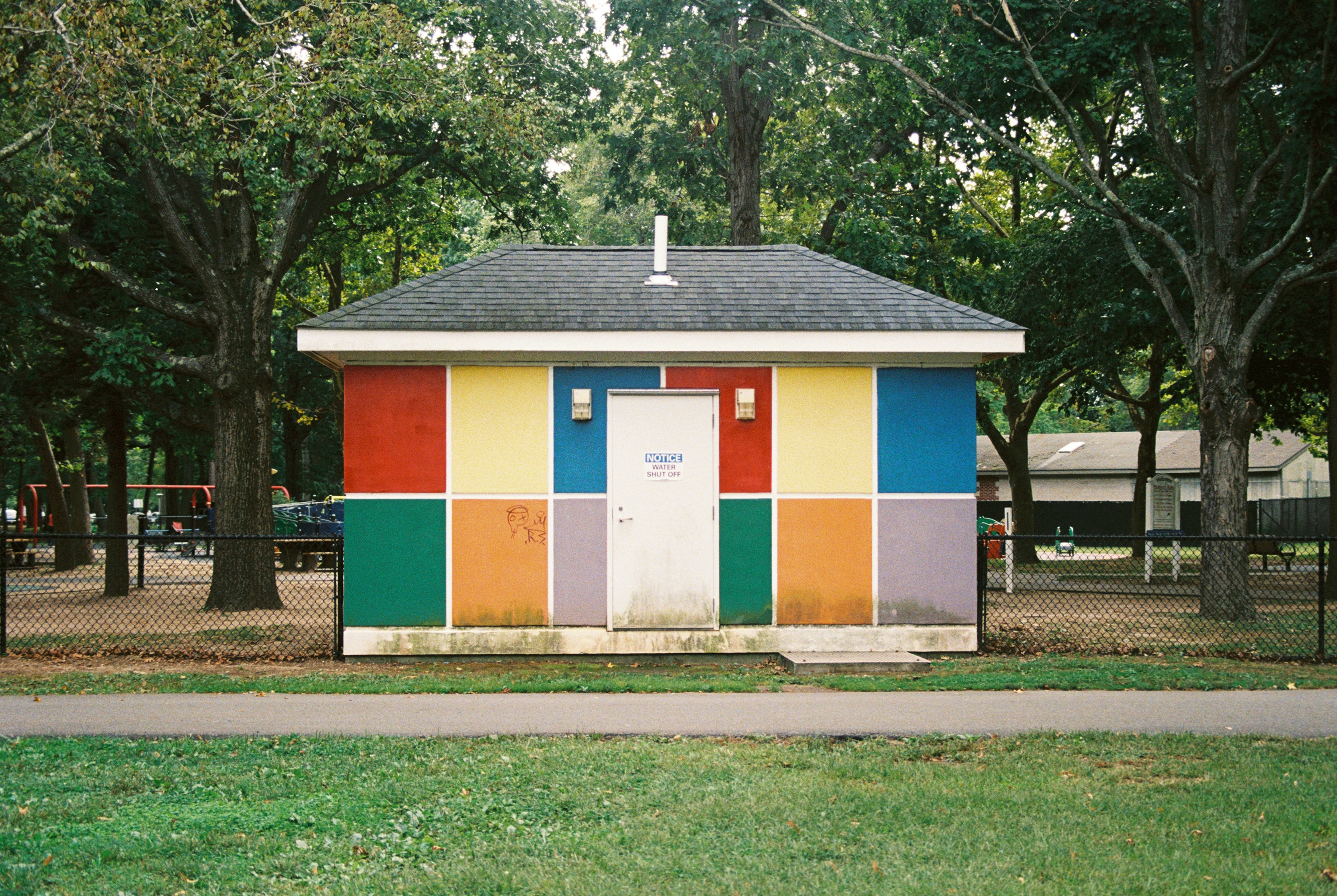 brightly colored tiny home - tiny home exterior ideas