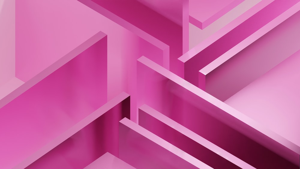 un fond abstrait rose avec des lignes et des rectangles