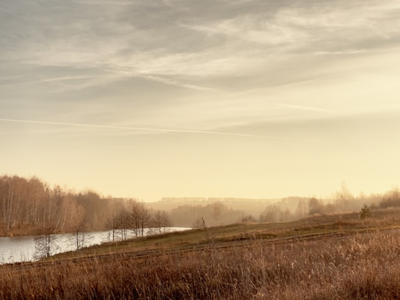A serene landscape representing the impact of climate change.