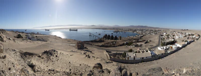 Scenic view of Antofagasta's coastline highlighting regional development projects.
