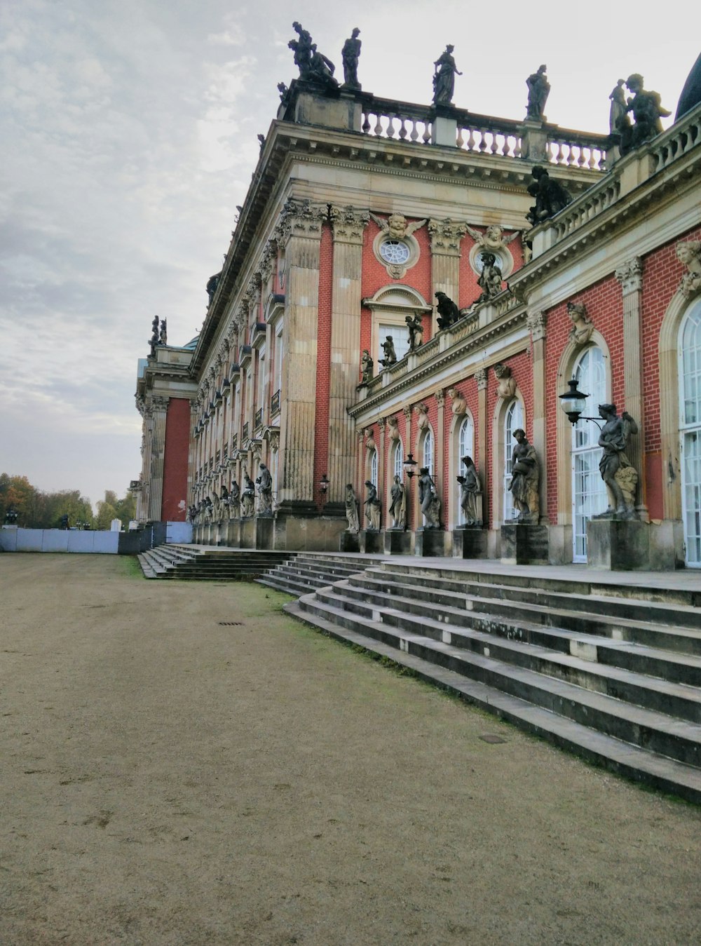 a large building with steps leading up to it