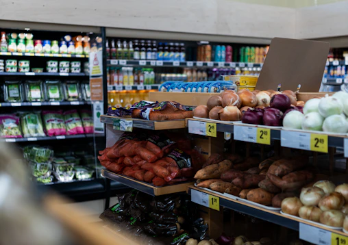 a grocery store filled with lots of fresh produce