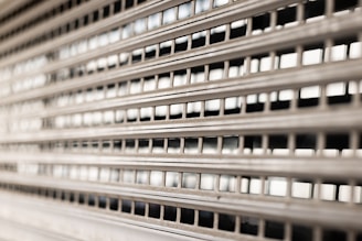 a close up of a window with many windows
