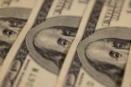 a close up of a bunch of money