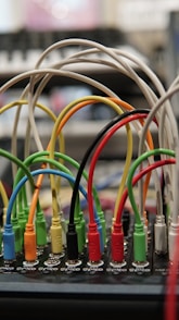 a bunch of wires that are connected to each other