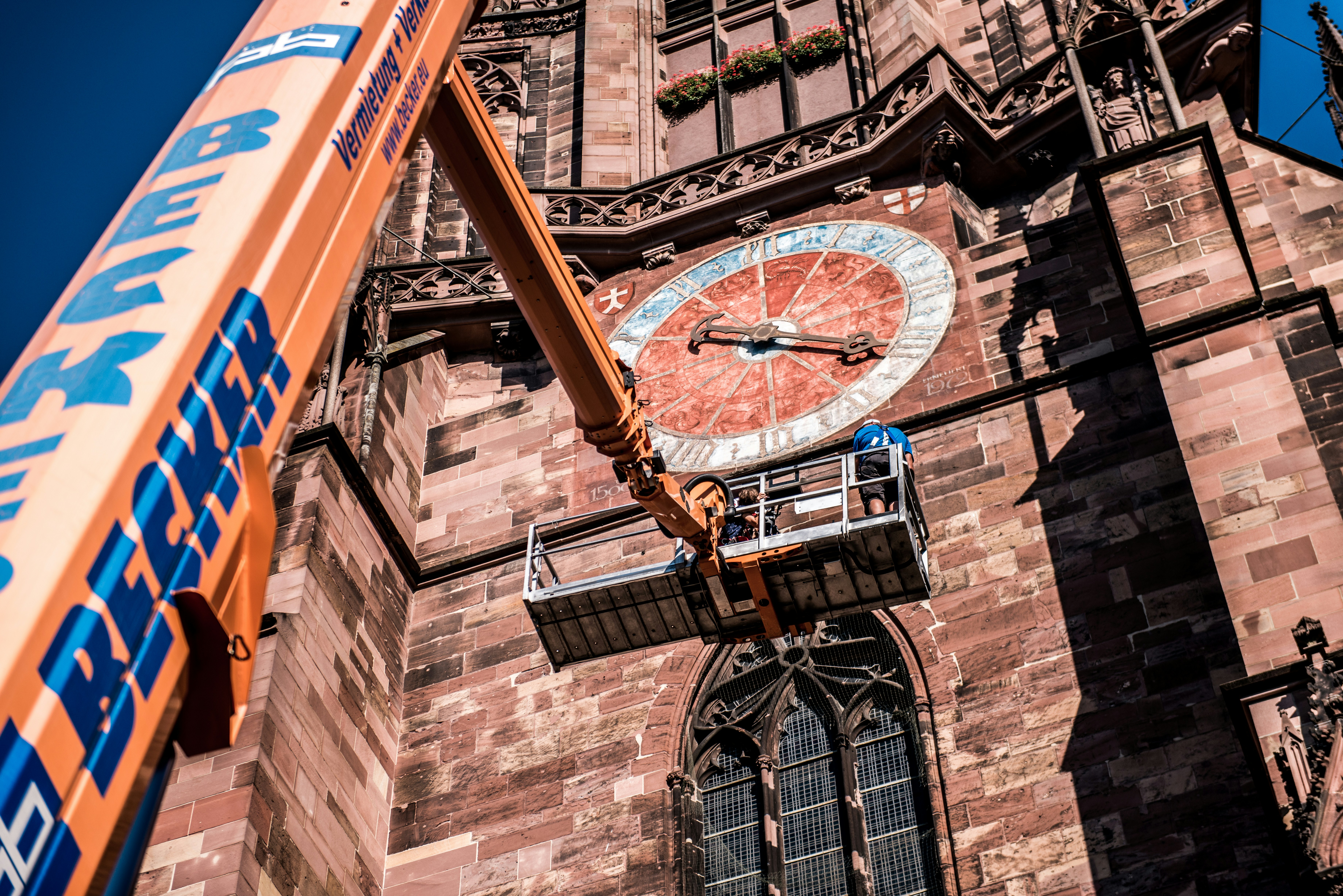 a large clock on the side of a building