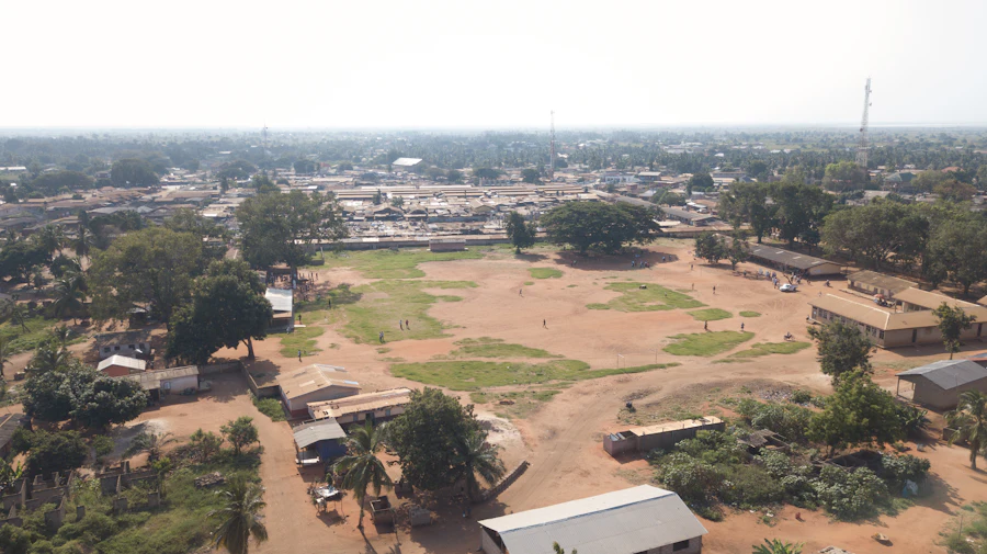 Ghana's eastern corridor from above