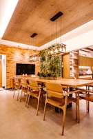 A beautifully styled dining area showcasing wall art.