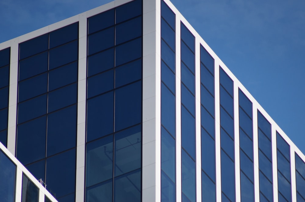 a tall building with lots of windows on top of it