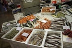 a bunch of fish that are on a table