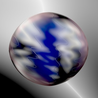 A sleek, abstract globe with subtle data lines representing global markets in deep navy and grey tones.