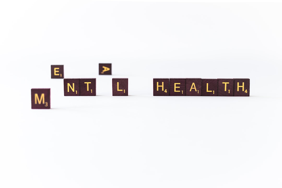 Mental health scrabble tiles spelling mental health