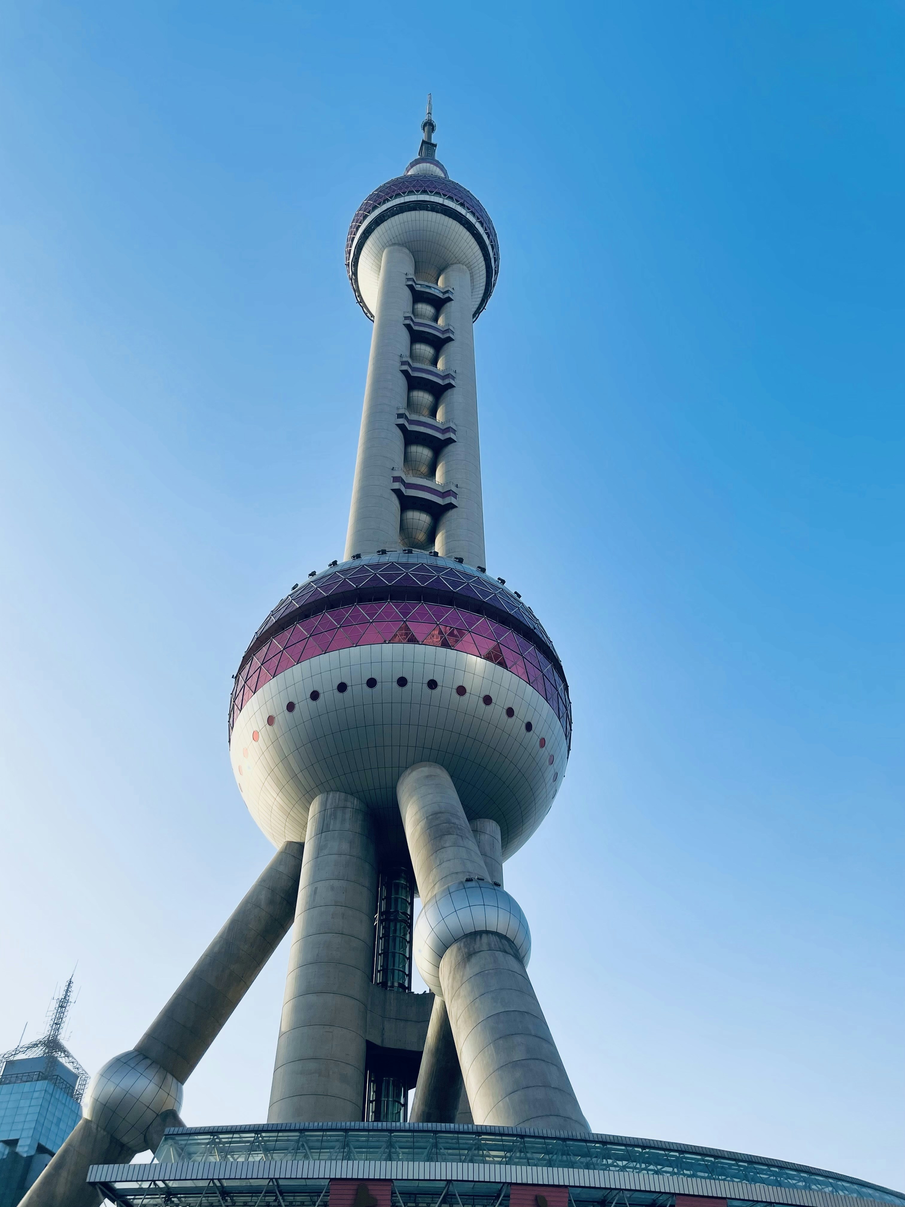 a tall tower with a sky background