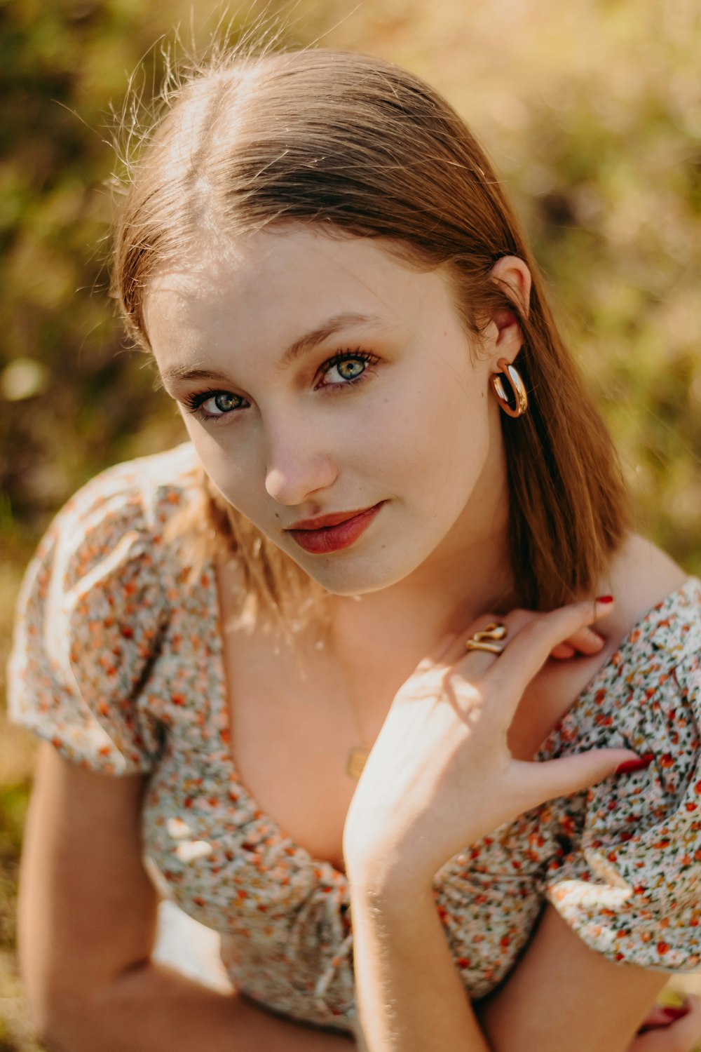 a woman in a dress posing for a picture