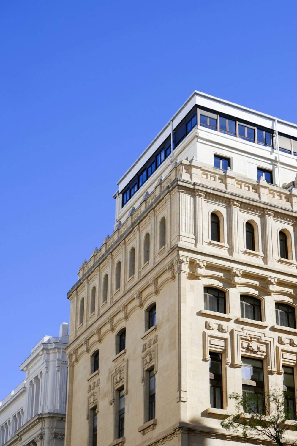 a building with a clock on the front of it