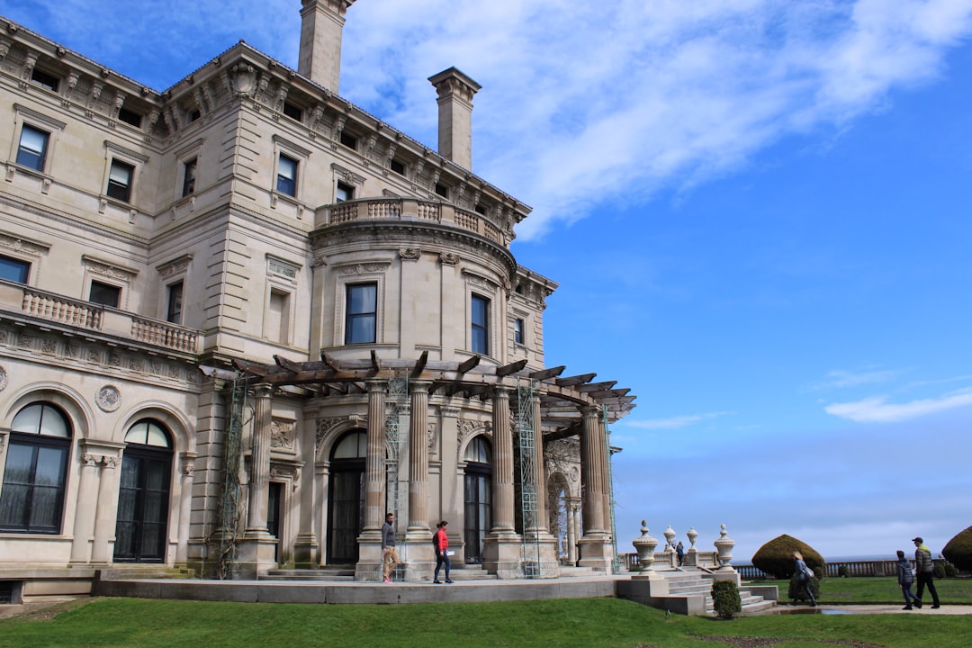 a large building with a lot of windows on the front of it,