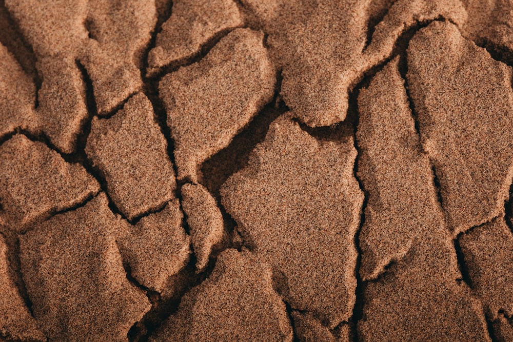 a close up view of a brown substance
