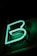 a neon sign with the letter b on it