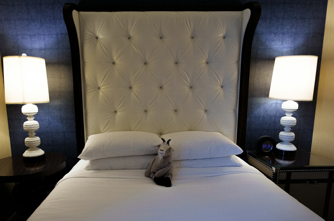 king bed closeup