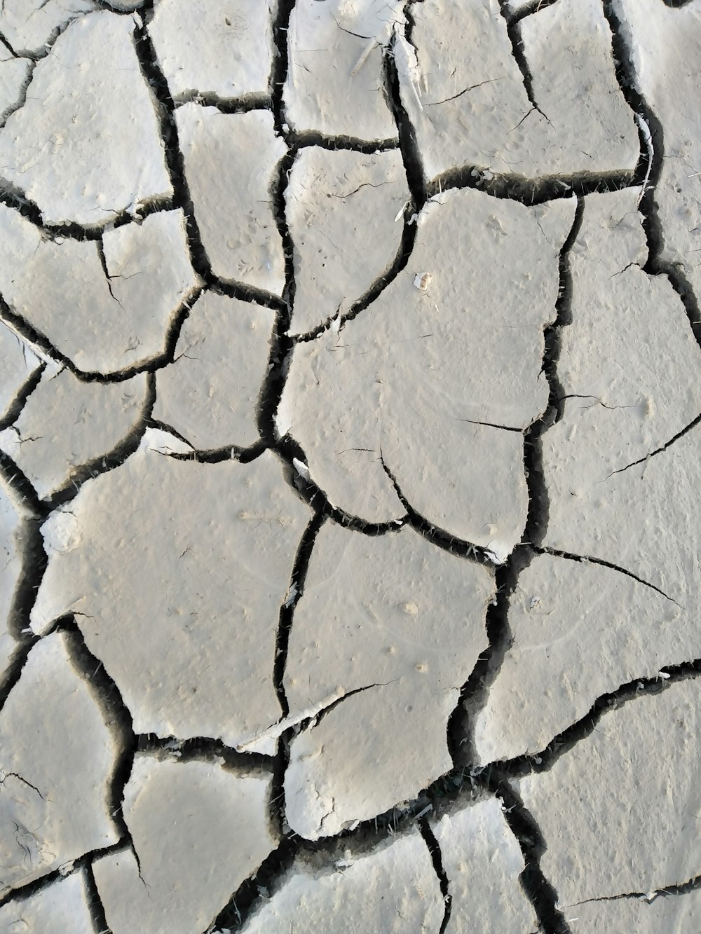 a crack in the ground that has been cracked