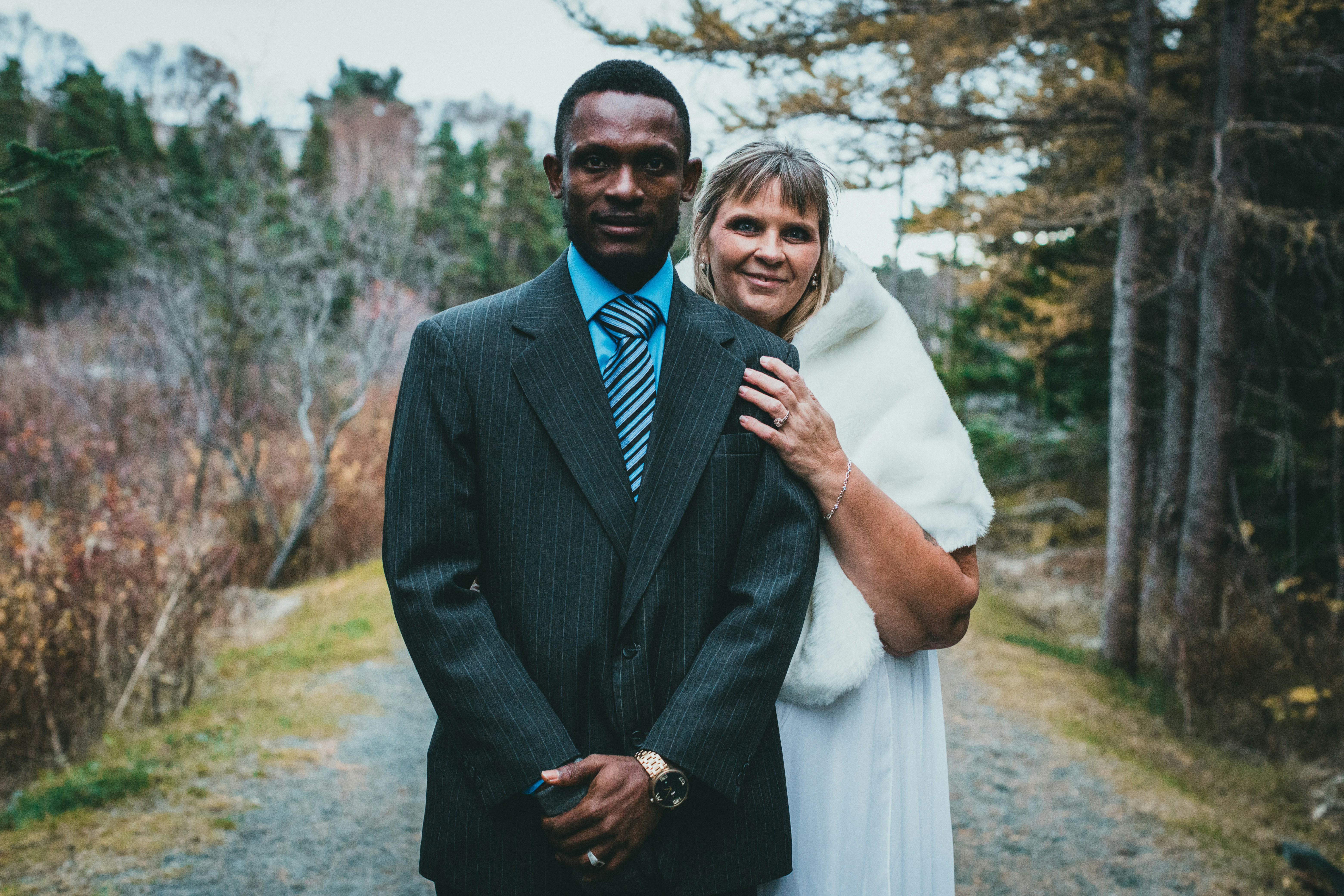 diverse couple wedding