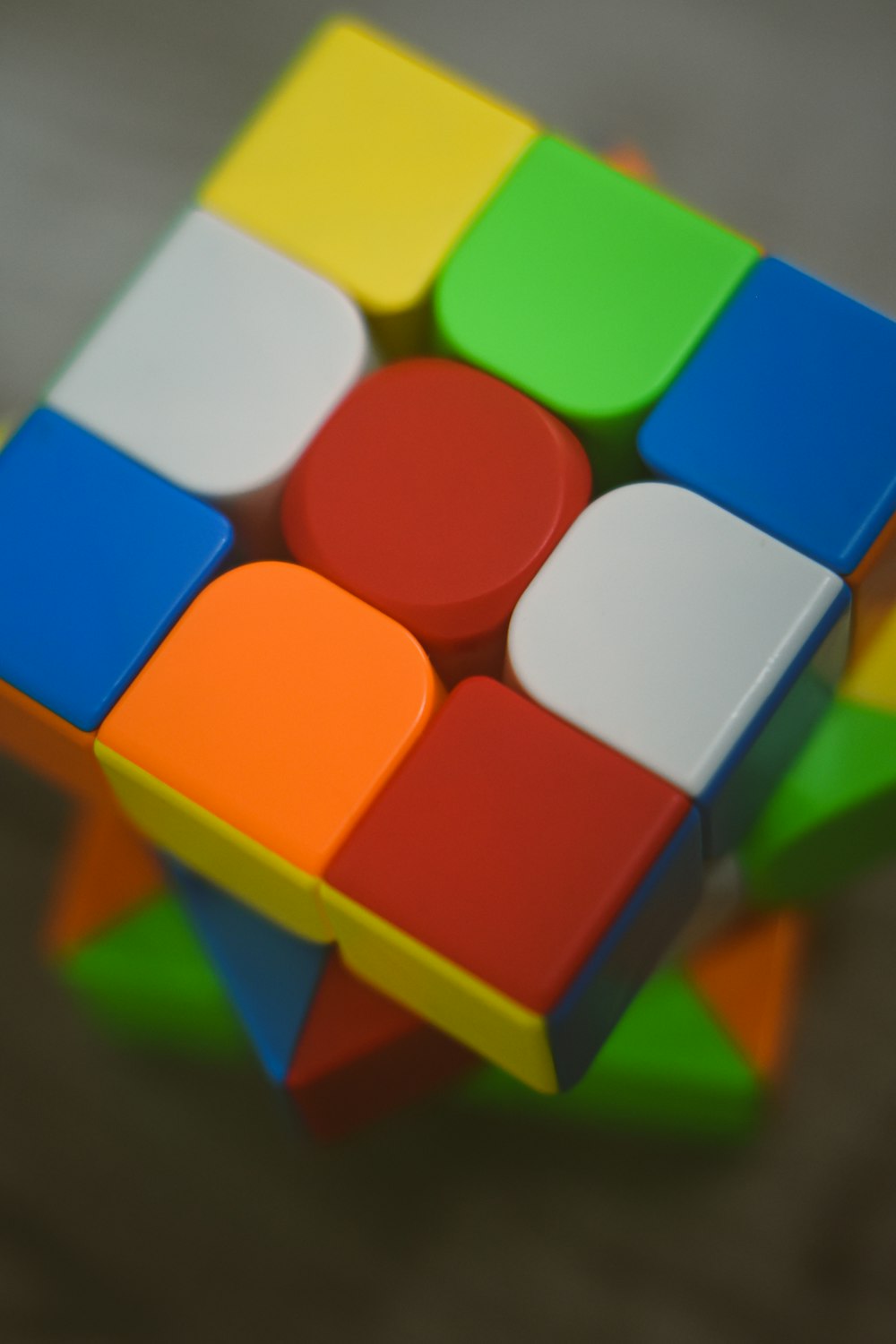 a rubik cube sitting on top of a table