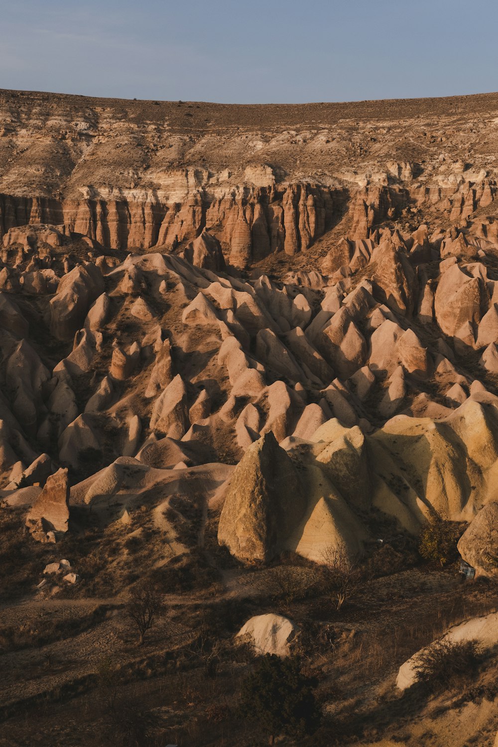 a large group of rocks in the desert