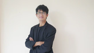 A confident project manager presenting service acceptance criteria