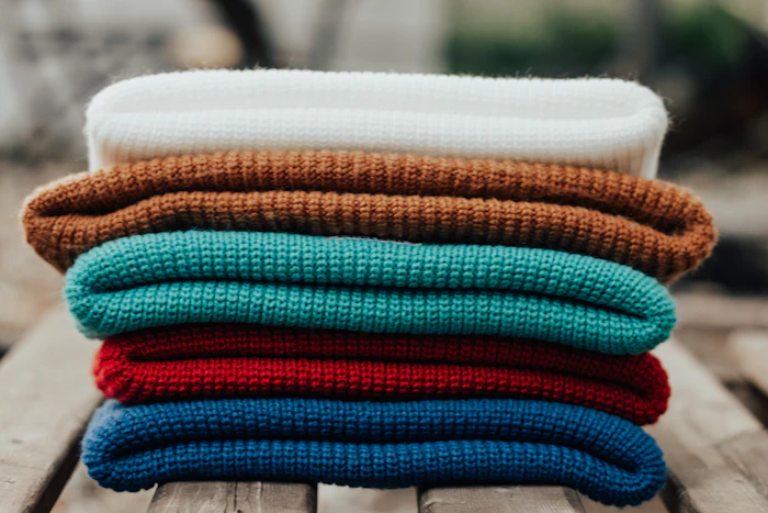 Folded waffle weave dish cloths