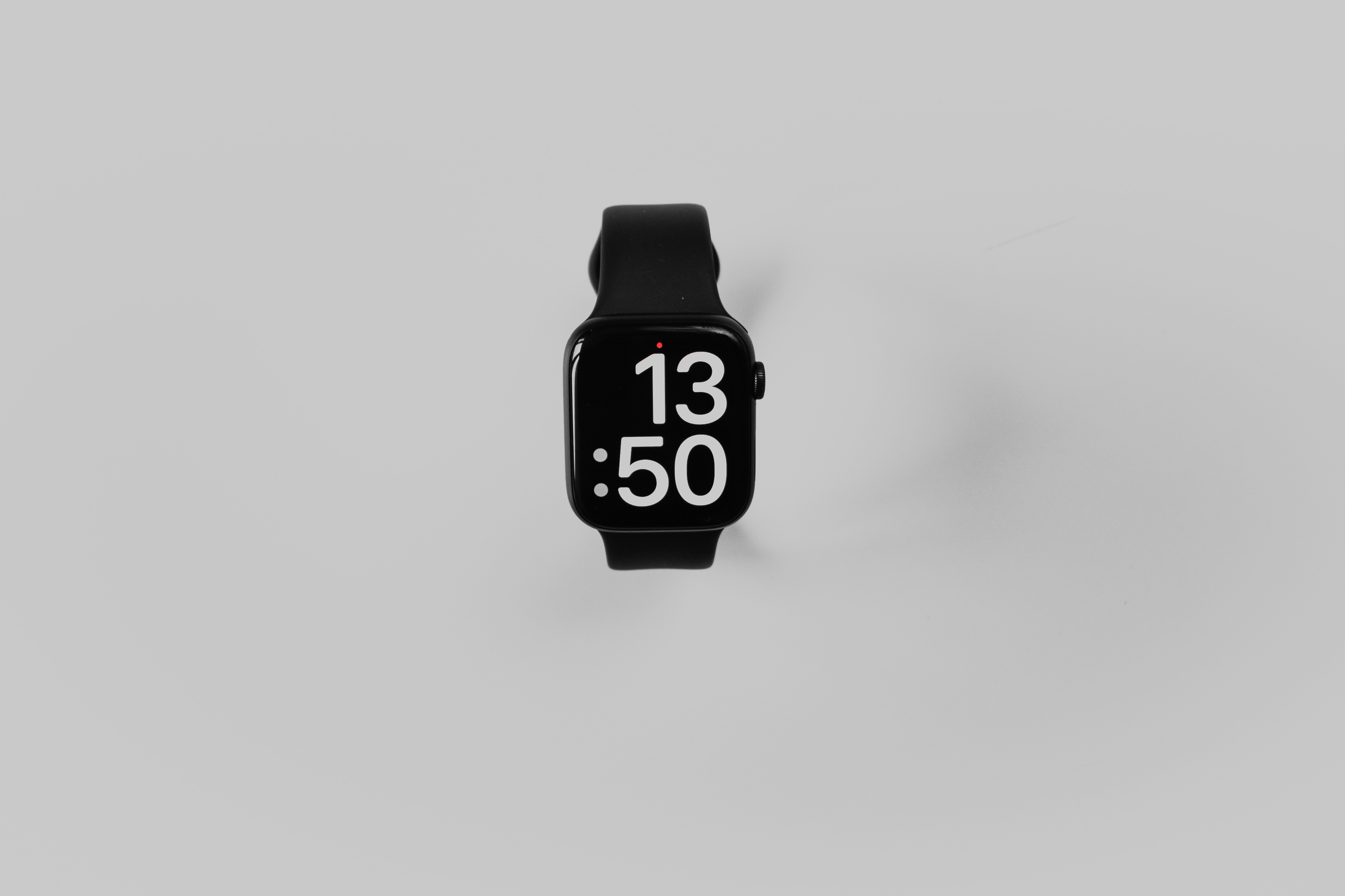 an apple watch with the time displayed on it