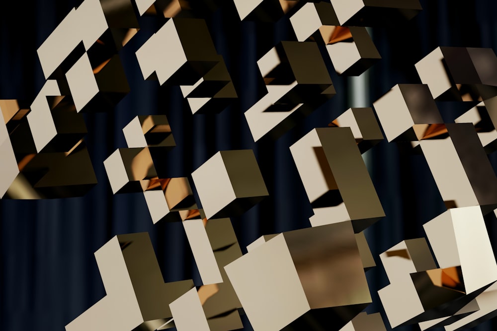 an abstract image of a number of cubes