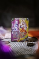 a card with a picture of a woman on it