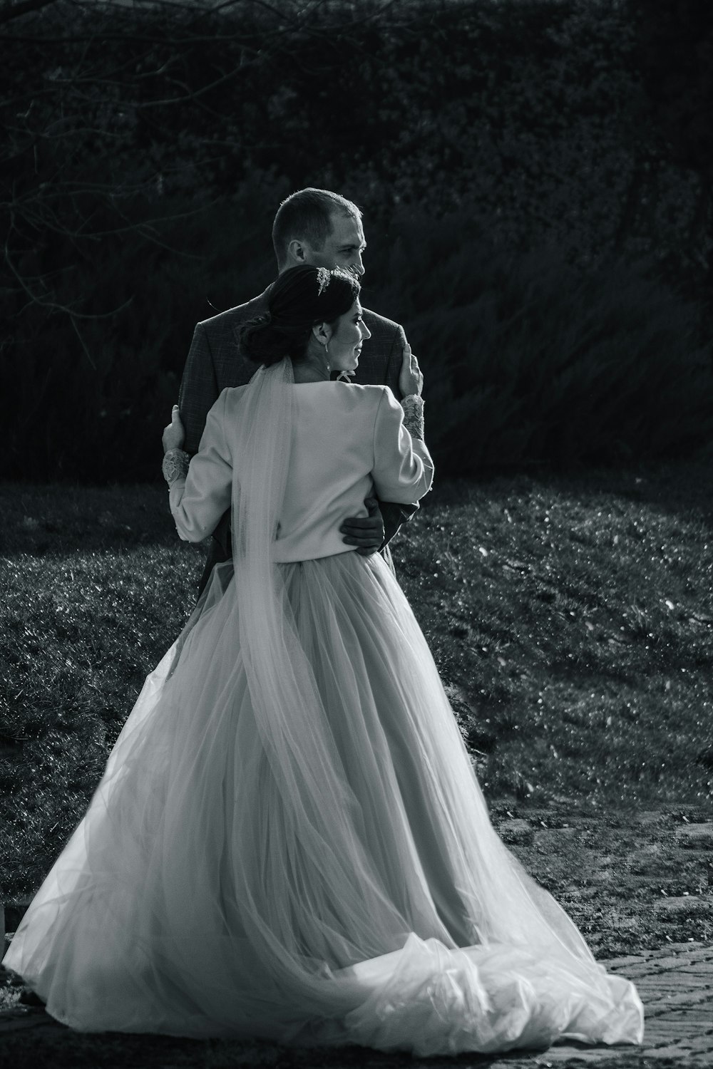 a man and a woman are walking together