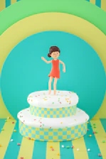 A colorful scene showing Tutti’s main character joyfully interacting with musical notes floating in a vibrant landscape.