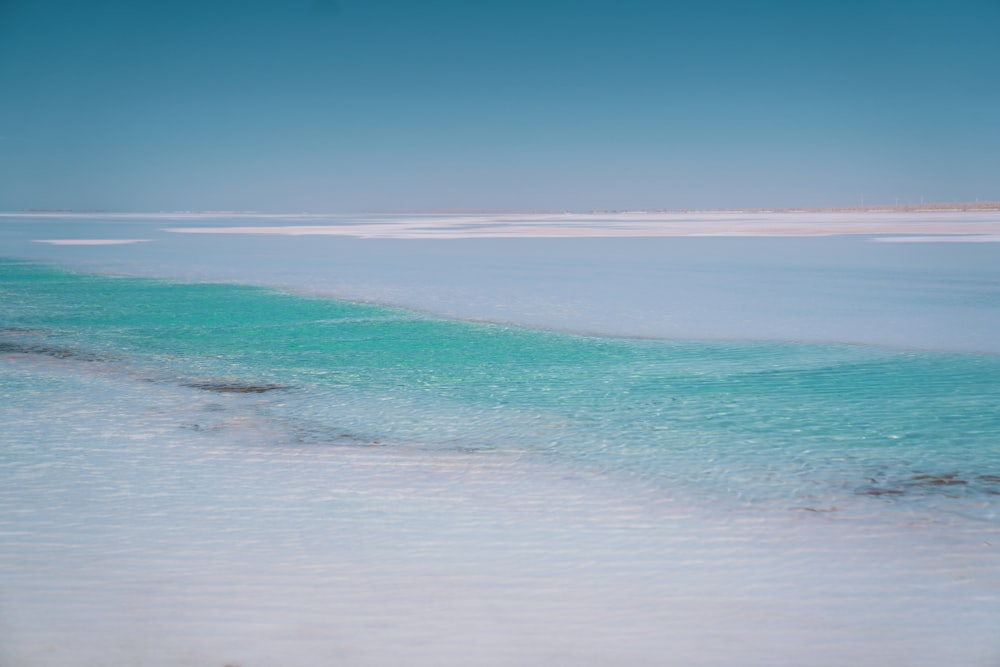 a body of water that is very blue