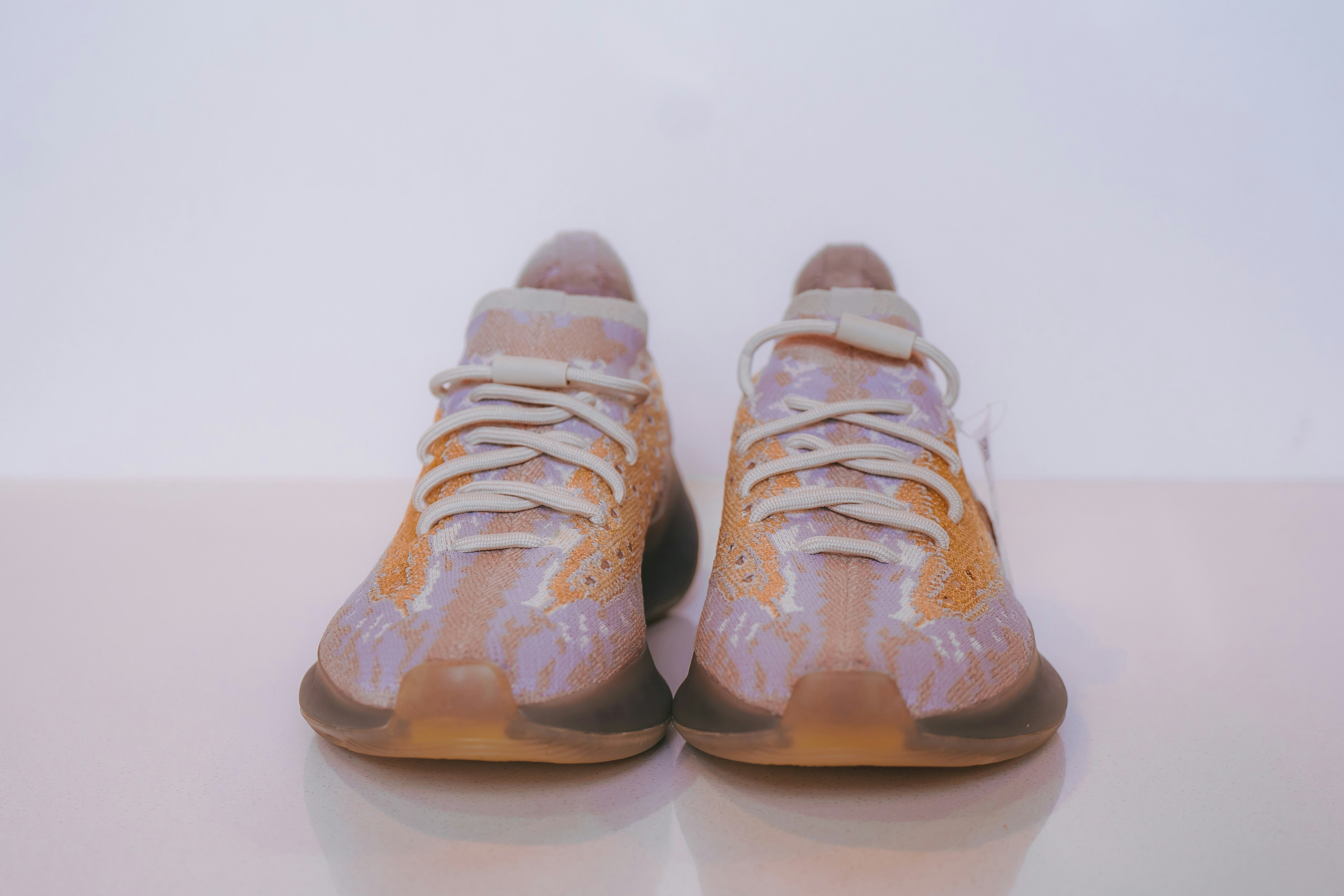 a pair of shoes that are on a table