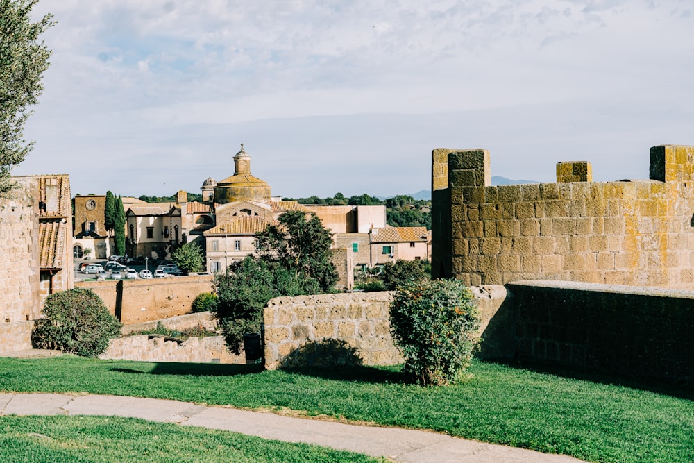 a view of a city from a distance