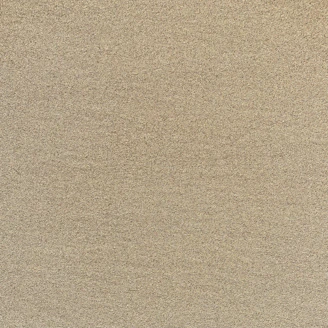 a beige area rug with a white border