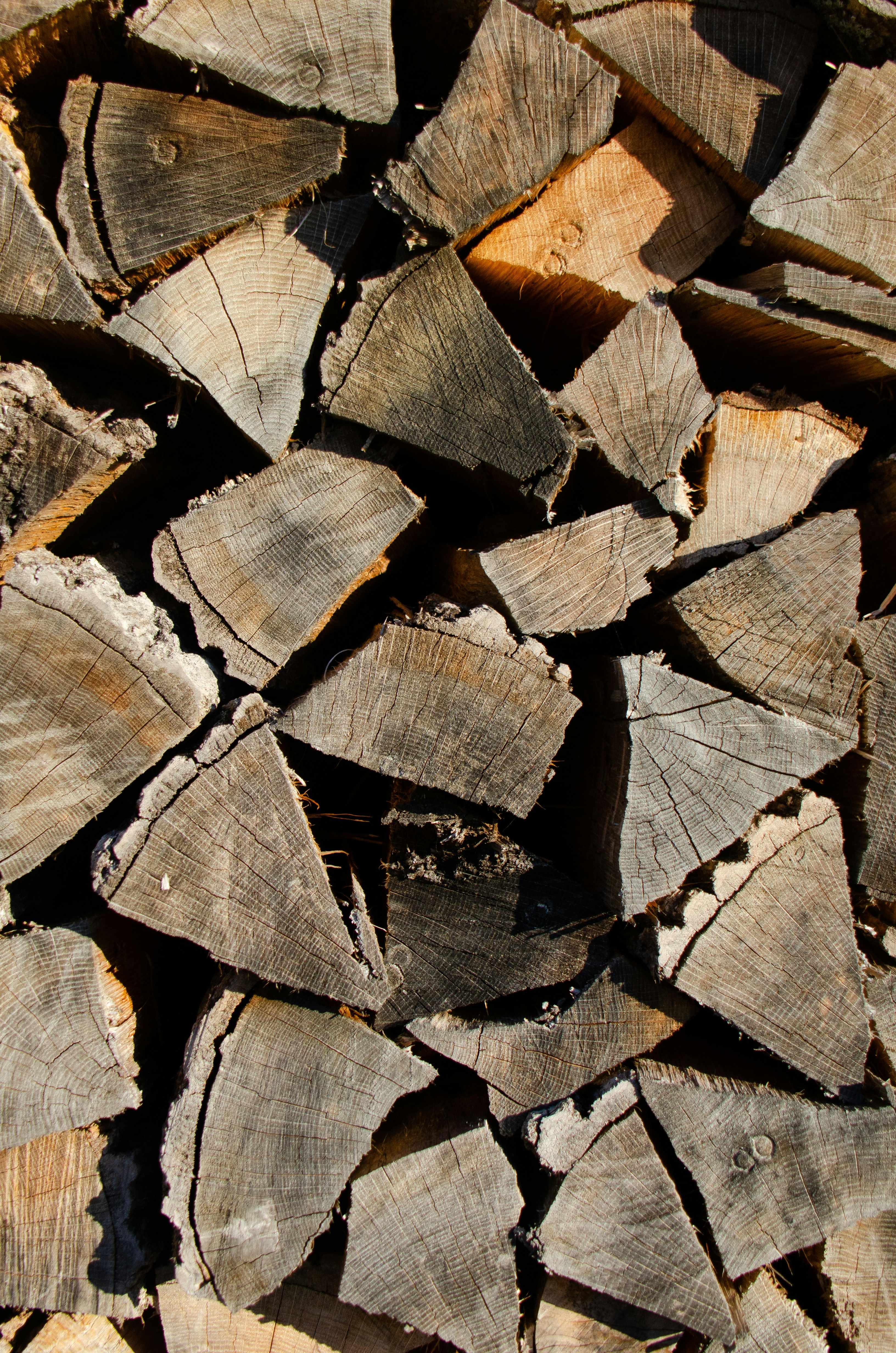 a pile of cut wood sitting next to each other