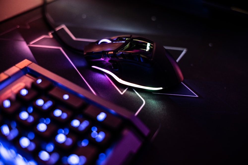 a computer mouse sitting on top of a desk