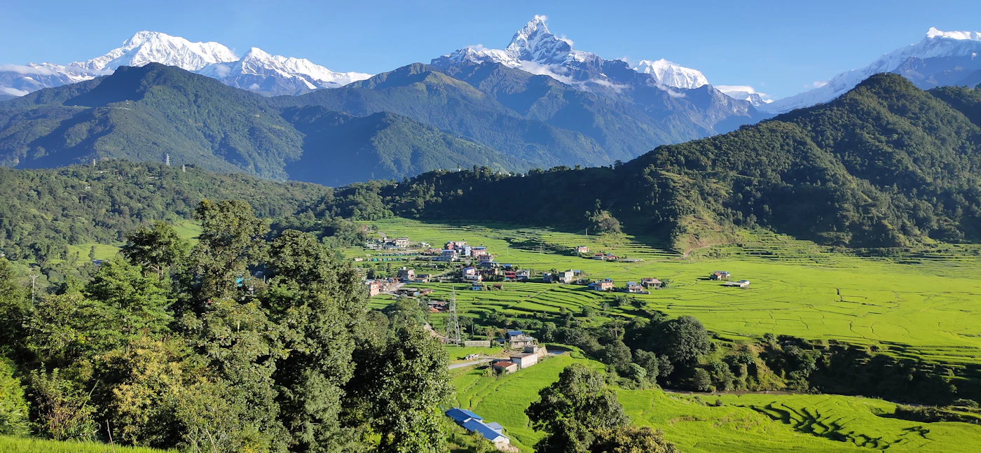 Pokhara aerial view