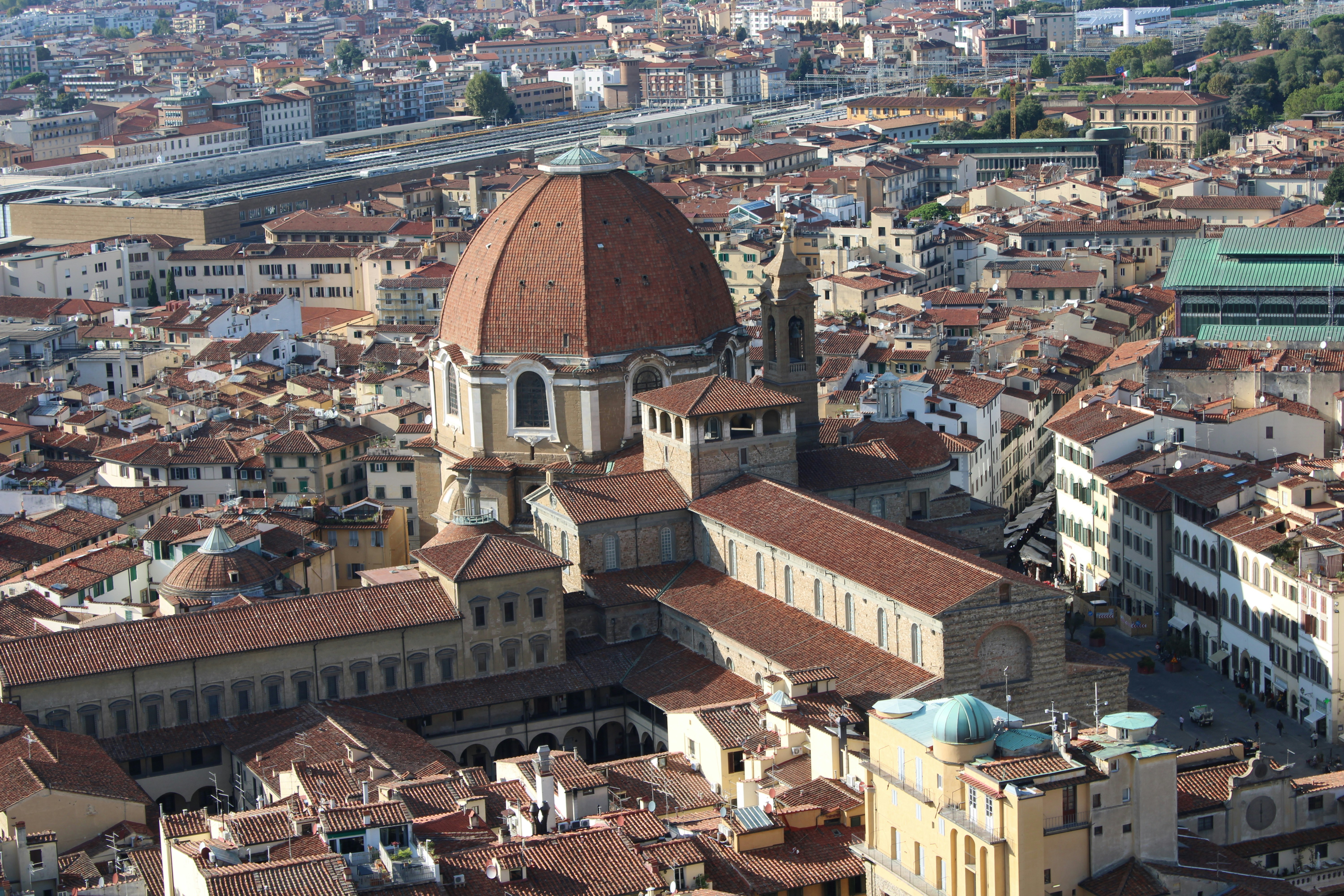 a view of a city from a high point of view