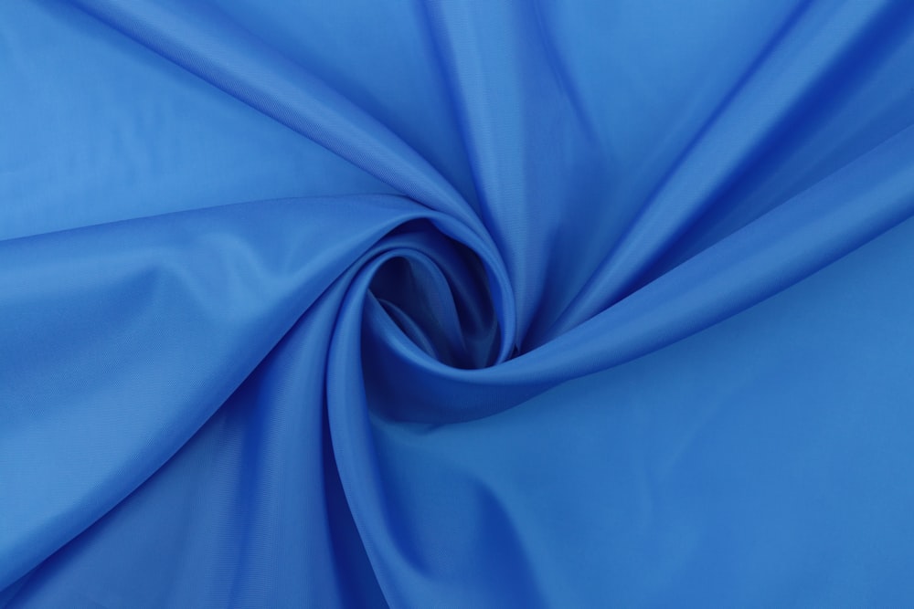 a close up of a blue fabric